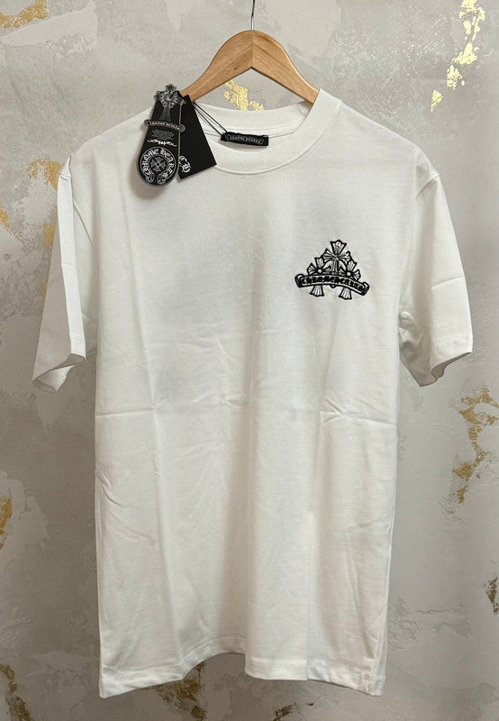Rome Arts White Embroidered T-Shirt