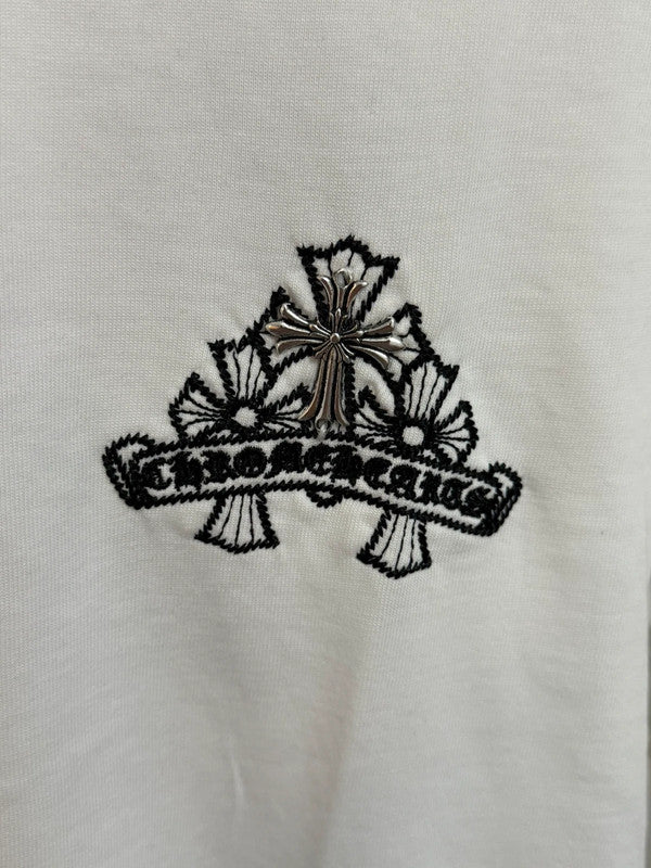 Rome Arts White Embroidered T-Shirt