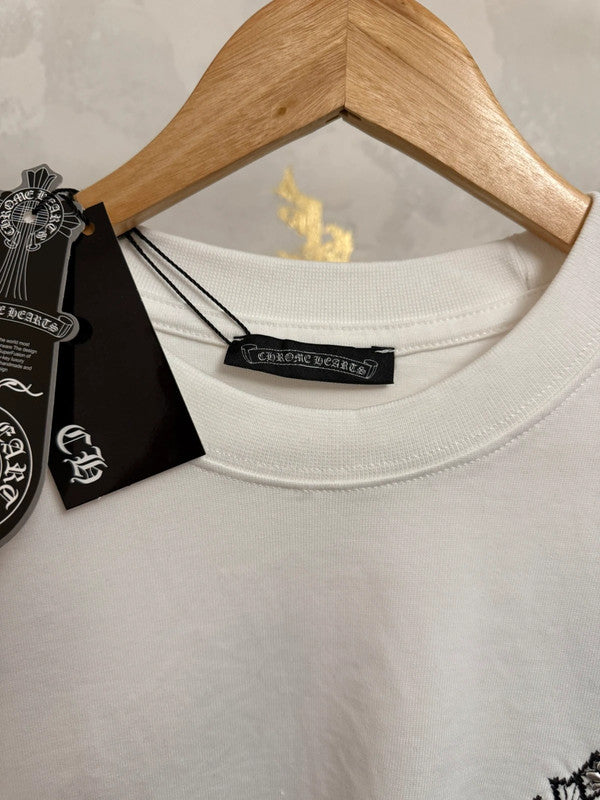 Rome Arts White Embroidered T-Shirt
