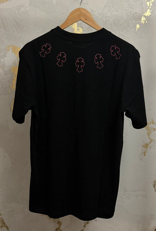 Rome Arts Black Embroidered T-Shirt