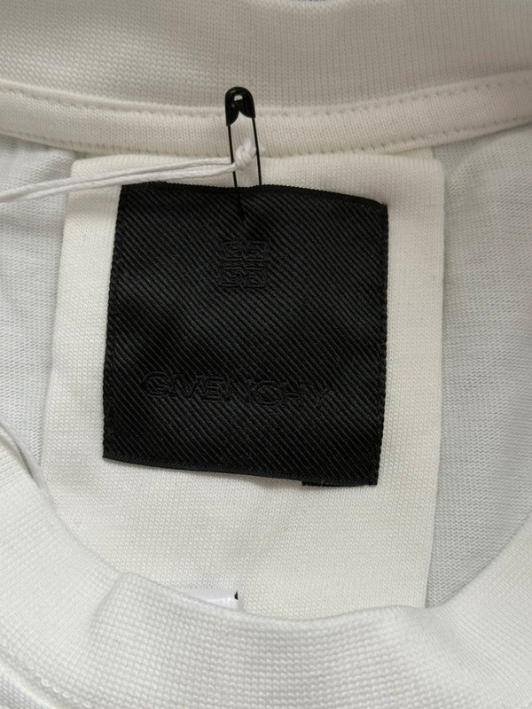 Givnch White Embroidered T-shirt