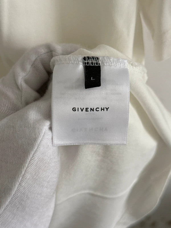 Givnch White Embroidered T-shirt