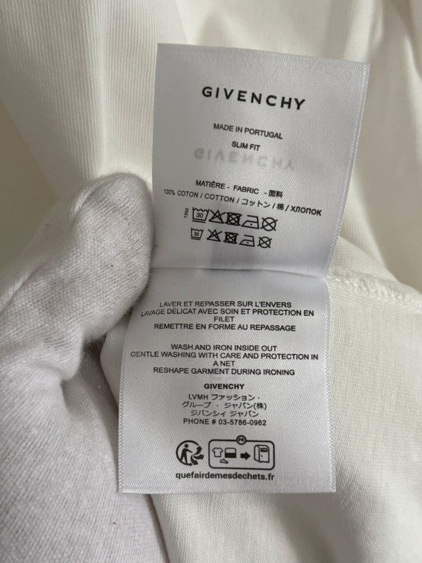 Givnch White Embroidered T-shirt
