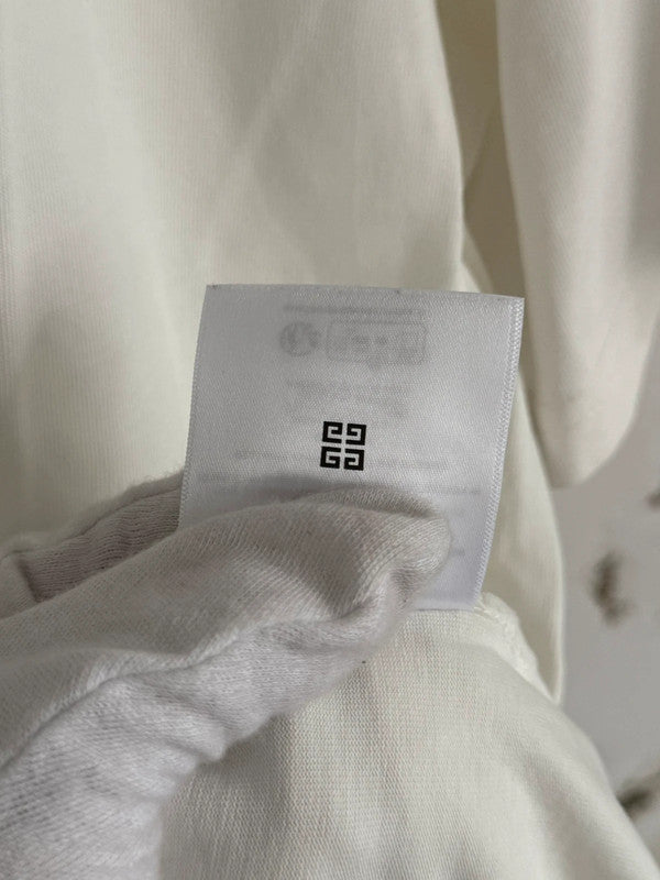Givnch White Embroidered T-shirt