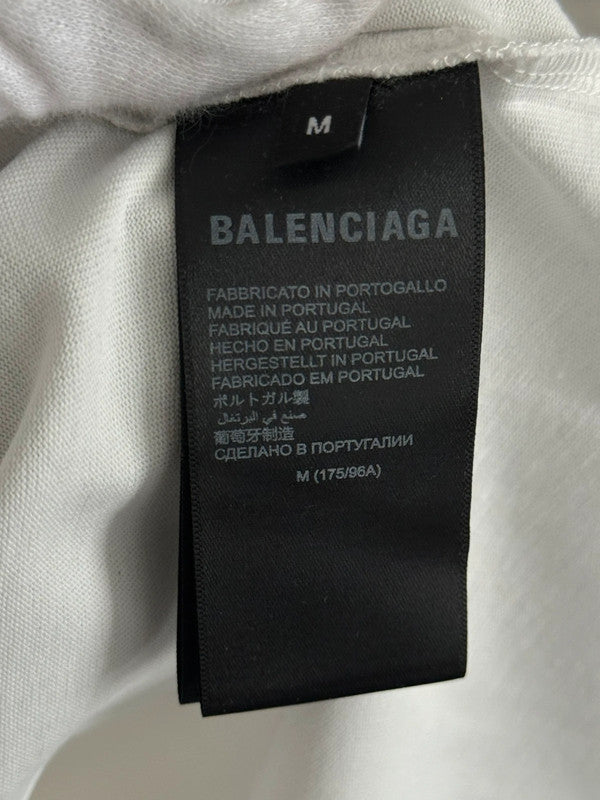 Ciaga White and Black Print embroidered T-shirt