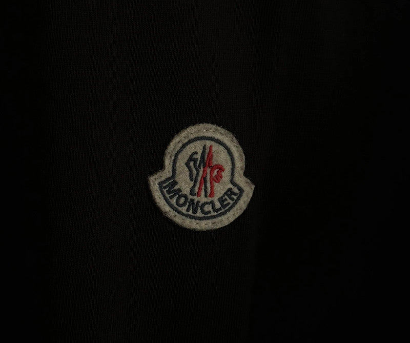 Mnclr Black Plain Logo T-shirt