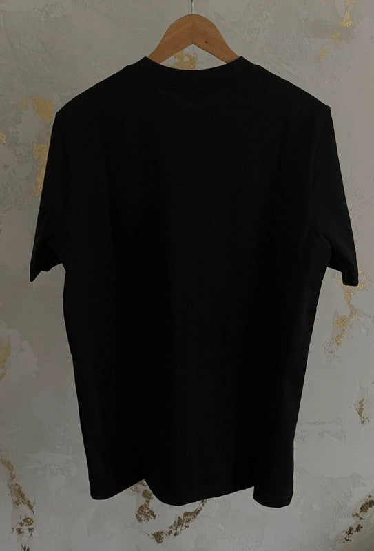Mnclr Black Plain Logo T-shirt