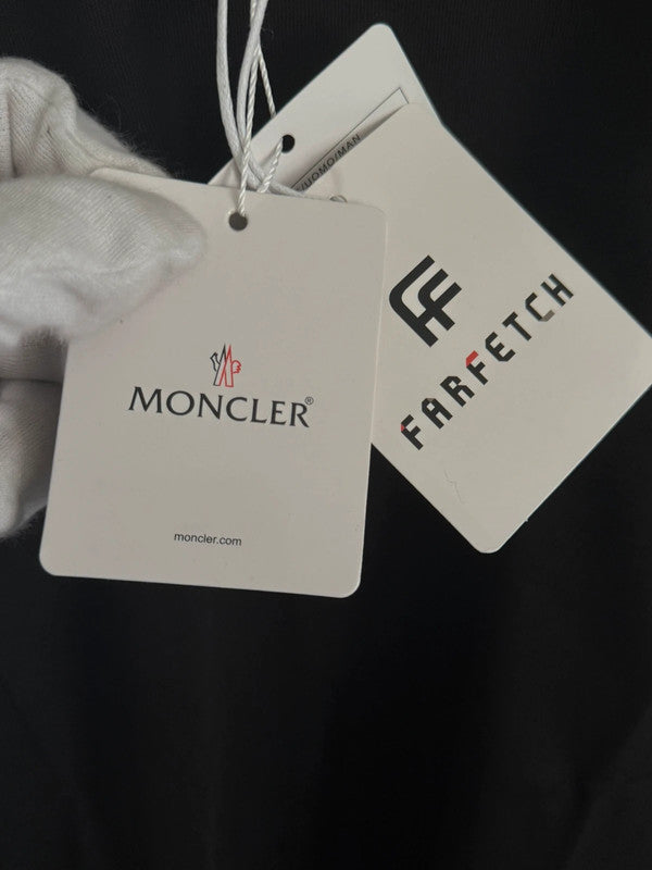 Mnclr Black Plain Logo T-shirt