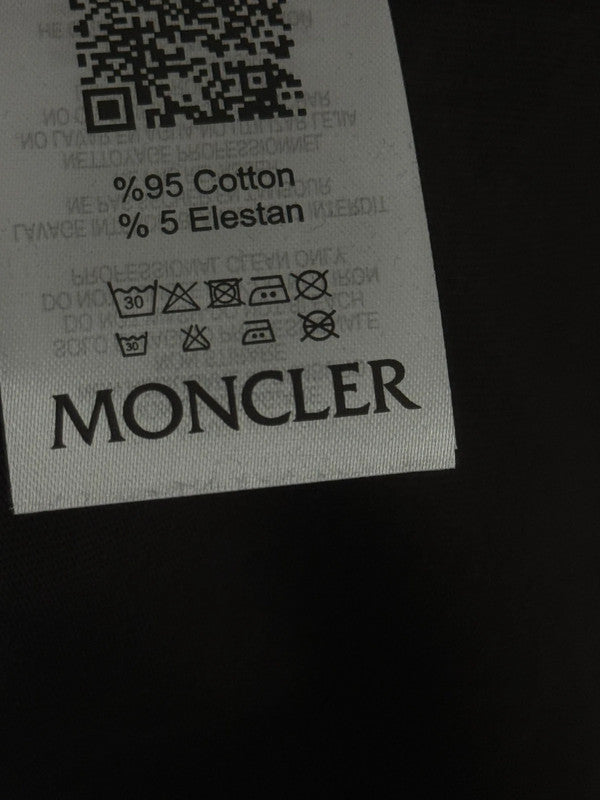 Mnclr Black Plain Logo T-shirt