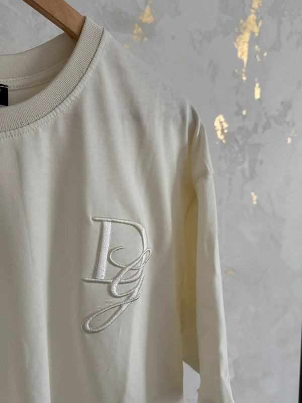 Dol & Gab White embroidered T-Shirt