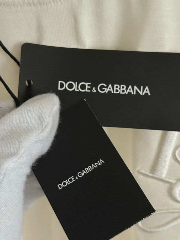 Dol & Gab White embroidered T-Shirt