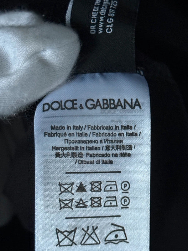 Dol & Gab Plain Embroidered black T-Shirt