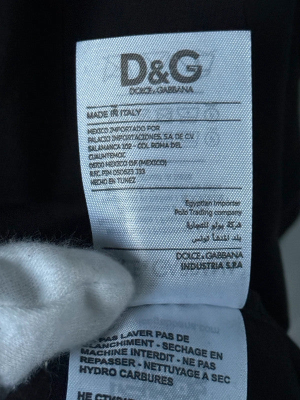 Dol & Gab Plain Embroidered black T-Shirt
