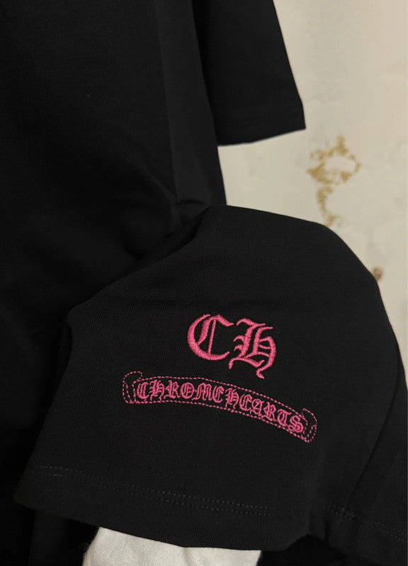 Rome Arts Black Embroidered T-Shirt