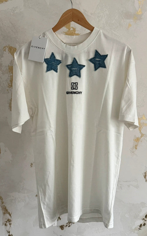 Givnch White Embroidered T-shirt