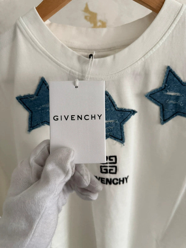 Givnch White Embroidered T-shirt