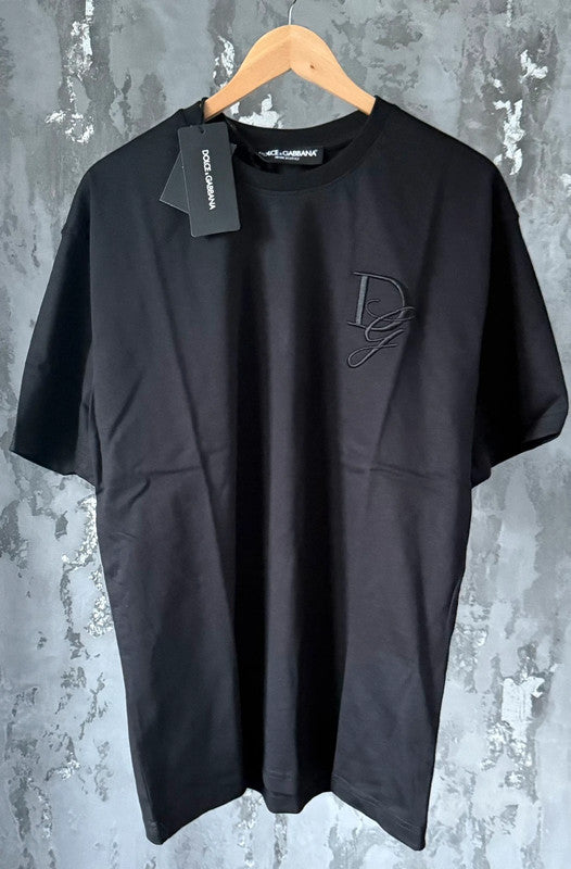 Dol & Gab Plain Embroidered black T-Shirt