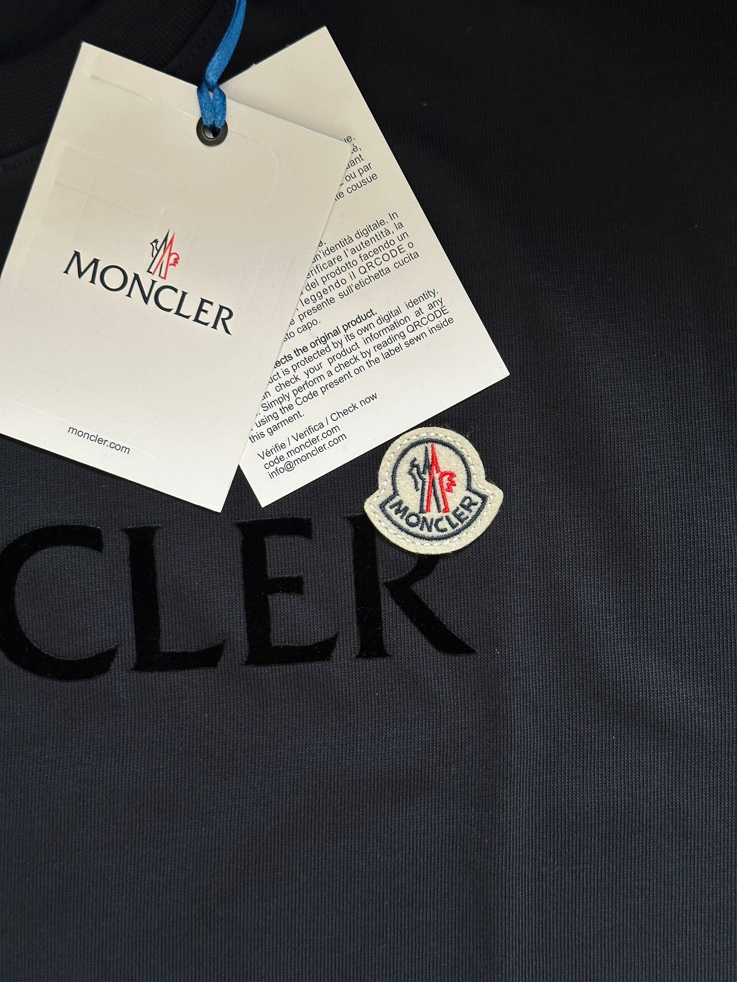 Mncler Navy Logo T-Shirt