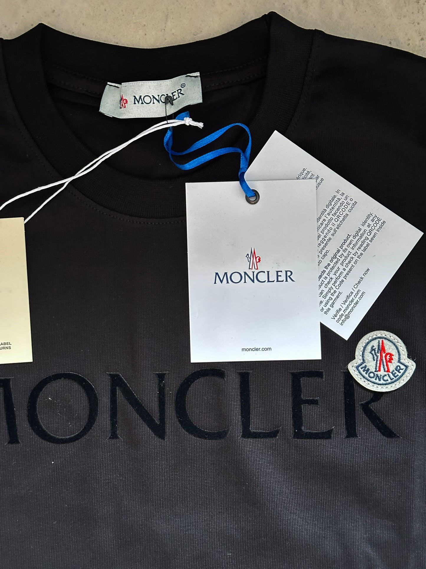 Mncler Black Logo T-Shirt