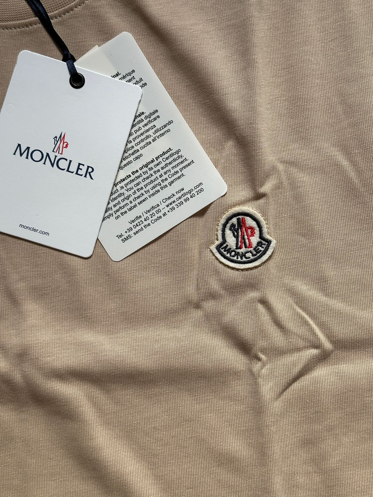 Mncler Beige T-Shirt