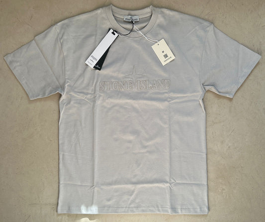 Stne Island Embroidered logo Grey T-Shirt
